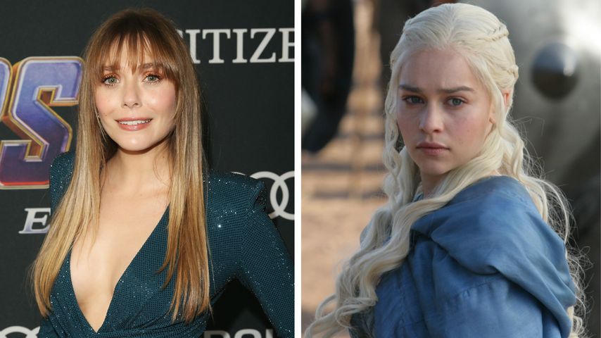 Collage: Elizabeth Olsen und Emilia Clarke alias Daenerys Targaryen ("Game of Thrones")
