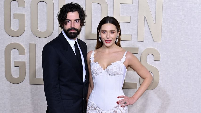 Elizabeth Olsen und Robbie Arnett bei den Golden Globe Awards 2024 im Beverly Hilton Hotel in Los Angeles