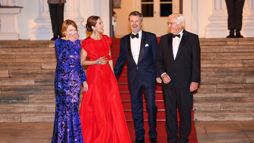 Elke Büdenbender, Königin Mary, König  Frederik X. und Frank-Walter Steinmeier im Oktober 2024