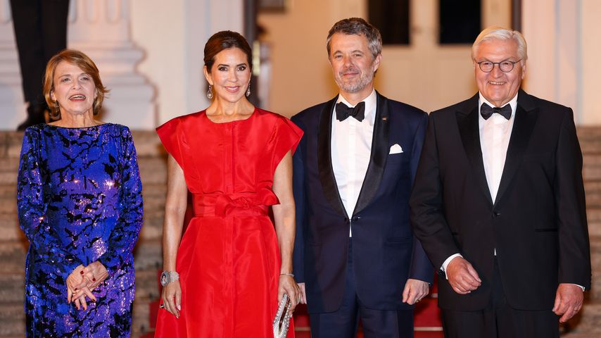 Elke Büdenbender, Königin Mary von Dänemark, König Frederik X. und Frank-Walter Steinmeier