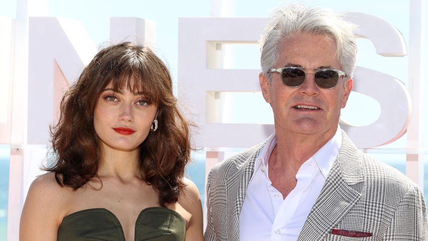 Ella Purnell und Kyle MacLachlan beim "Fallout"-Photocall im April 2024