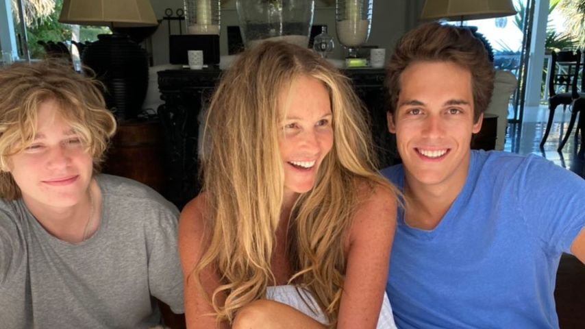 Elle Macpherson mit ihren Söhnen Aurelius und Fynn