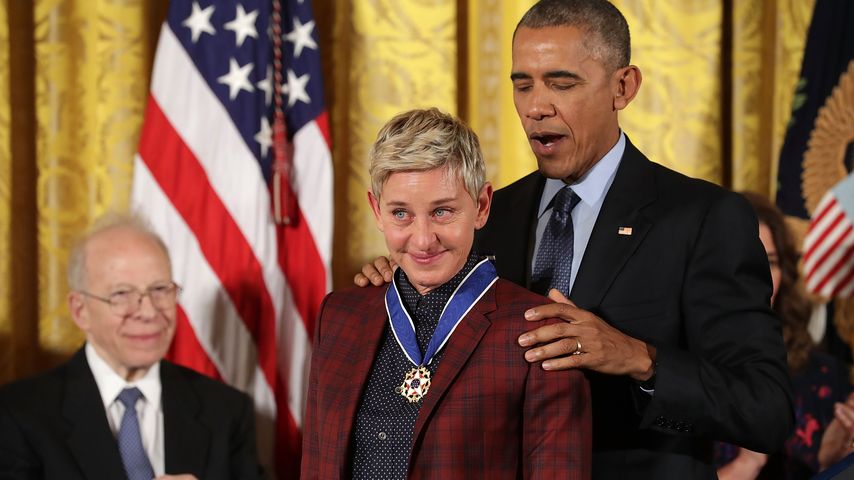 Bloß nicht losweinen! Obama zeichnet Ellen DeGeneres aus