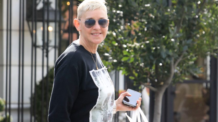 Ungewohnt: Hier trägt Ellen DeGeneres Jogger und Sweatshirt