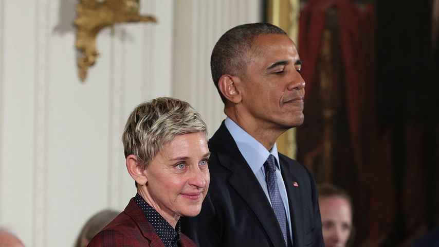 Ellen DeGeneres und Barack Obama im November 2016 in Washington, D.C.