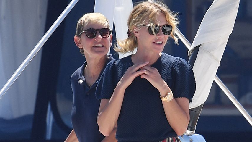 Ellen DeGeneres und Portia de Rossi im August 2023