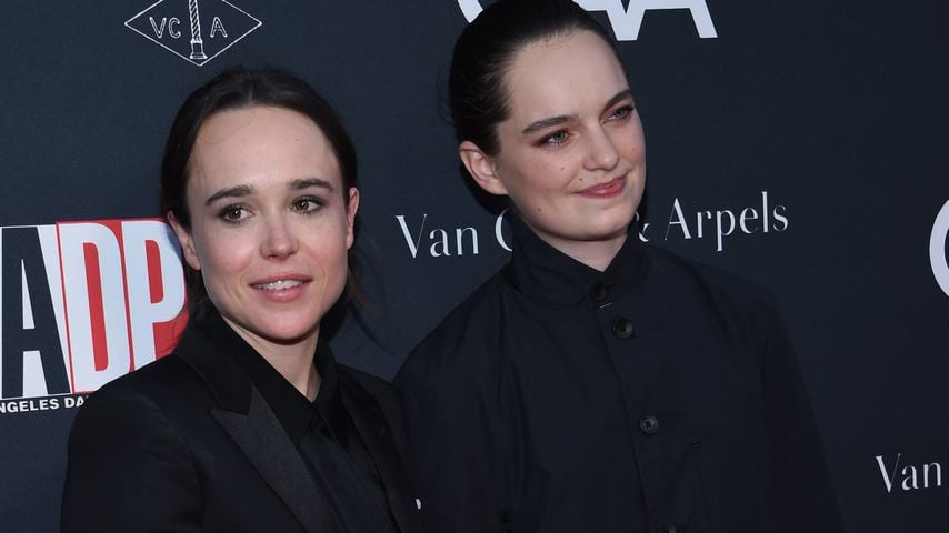 Elliot Page und Emma Portner im Oktober 2017