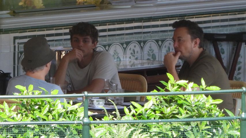 Elon Musk und sein ältester Sohn in Portofino, Juli 2023