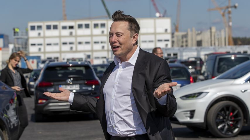 Elon Musk bei einem Event in Grünheide