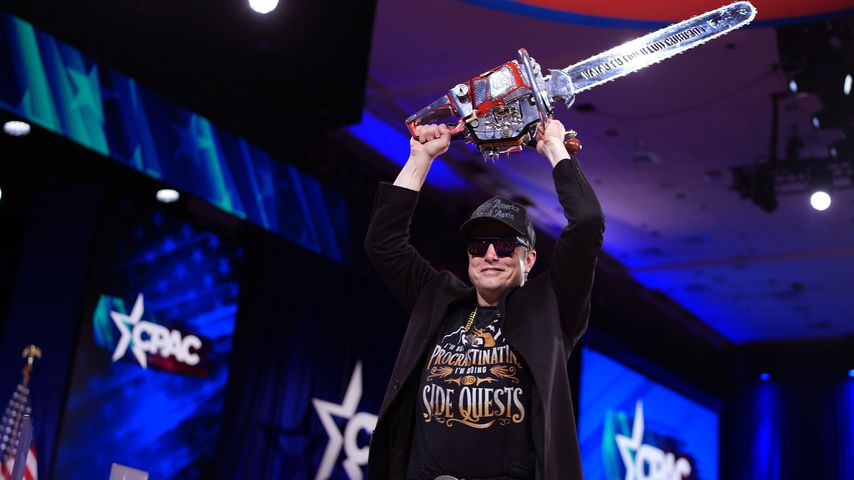 Elon Musk bei einer Konferenz der Republikanischen Partei, Februar 2025