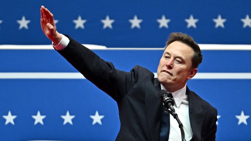 Elon Musk bei Donald Trumps Amtseinführung, Januar 2025
