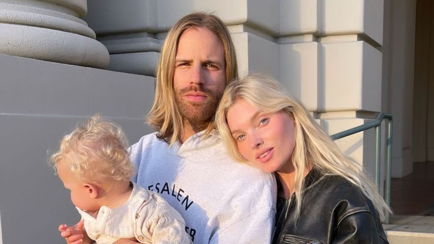 Elsa Hosk (r.) mit ihrem Freund Tom Daly und ihrer Tochter Tuulikki Joan Daly