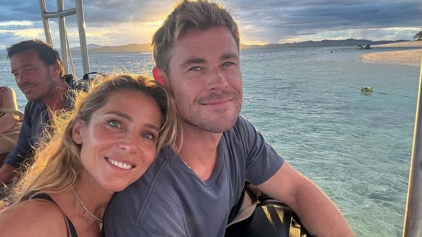 Elsa Pataky und Chris Hemsworth im Dezember 2023 auf Fidschi