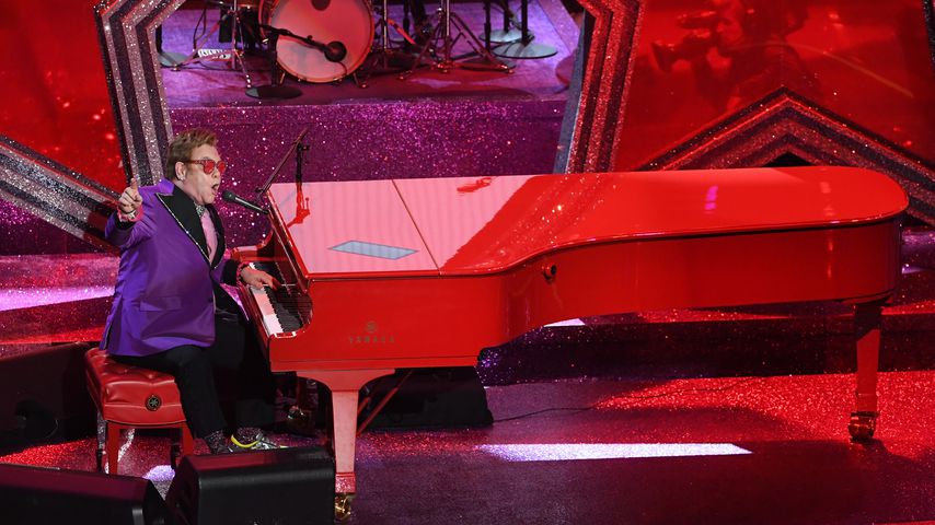 Elton John während seines Konzerts bei den Academy Awards 2020