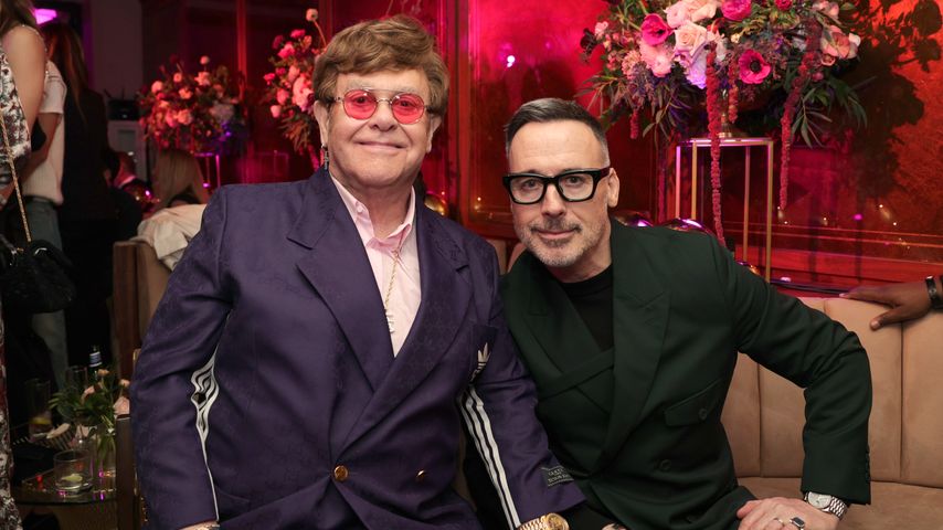 Elton John und David Furnish bei der CAA Pre-Oscar Party