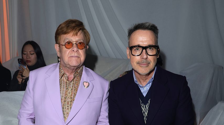 Elton John und David Furnish, Paris Fashion Week 2024