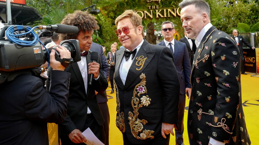 Elton John und David Furnish 2019 in London