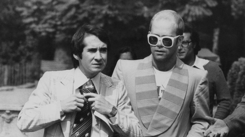 Elton John und sein Manager John Reid, 1976
