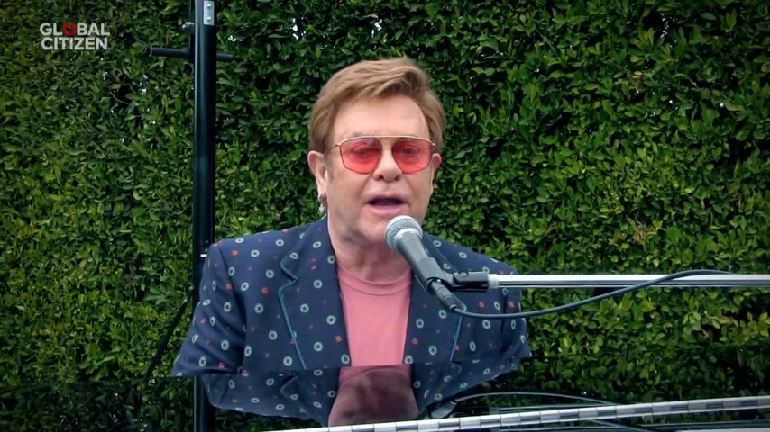Elton John während seiner Live-Performance für "One World: Together At Home"
