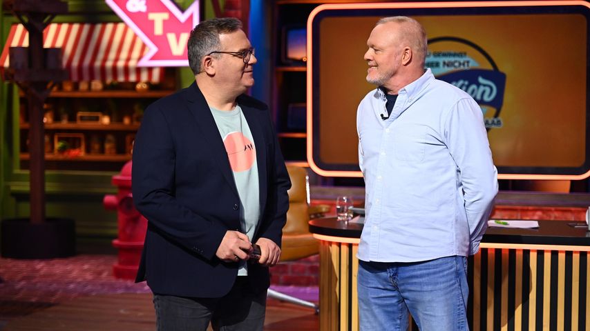 Elton und Stefan Raab in "Du gewinnst hier nicht die Million", Februar 2025