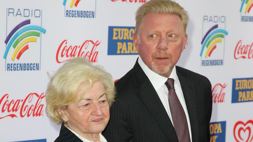 Ex-Tennisprofi Boris Becker mit seiner Mutter Elvira