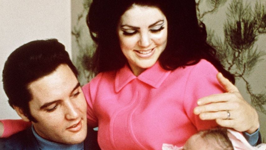 Elvis, Priscilla und Lisa Marie Presley 1968