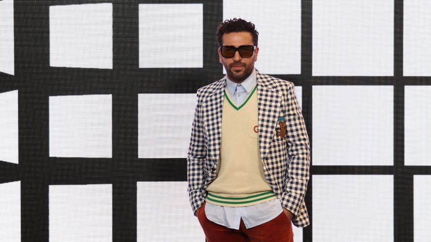 Elyas M'Barek bei der Fashion Week in Mailand