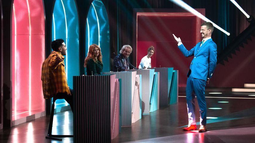 Elyas M'Barek, Palina Rojinski, Thomas Gottschalk und Joko Winterscheidt