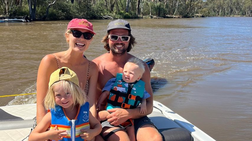 Elyse Knowles mit ihrer Familie