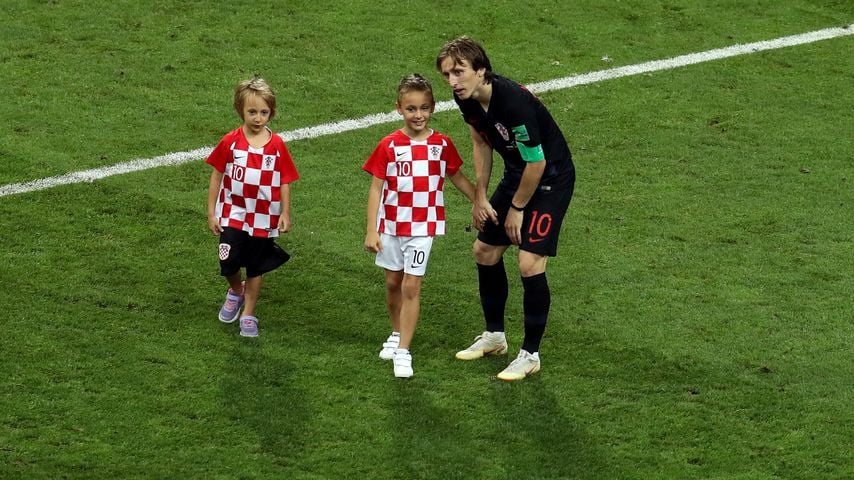 Kroatien-Halbfinale: Süßer Family-Support für Kapitän Modrić