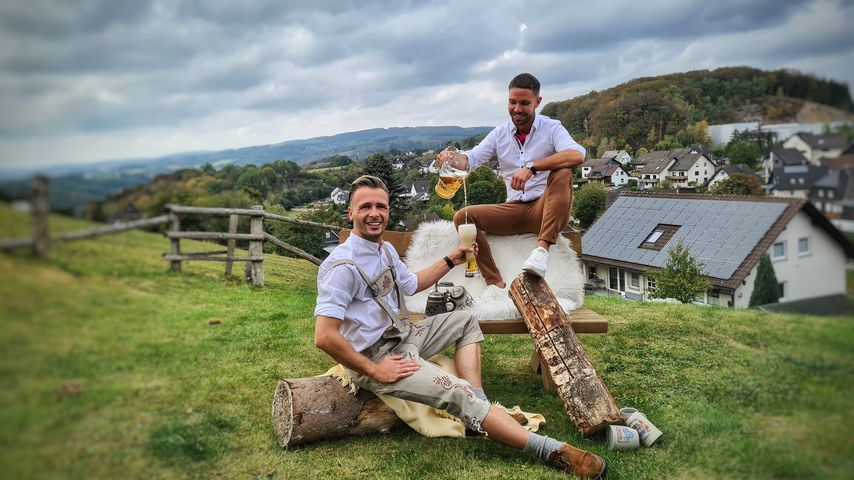 Emil Kusmirek mit seinem Partner Tobias
