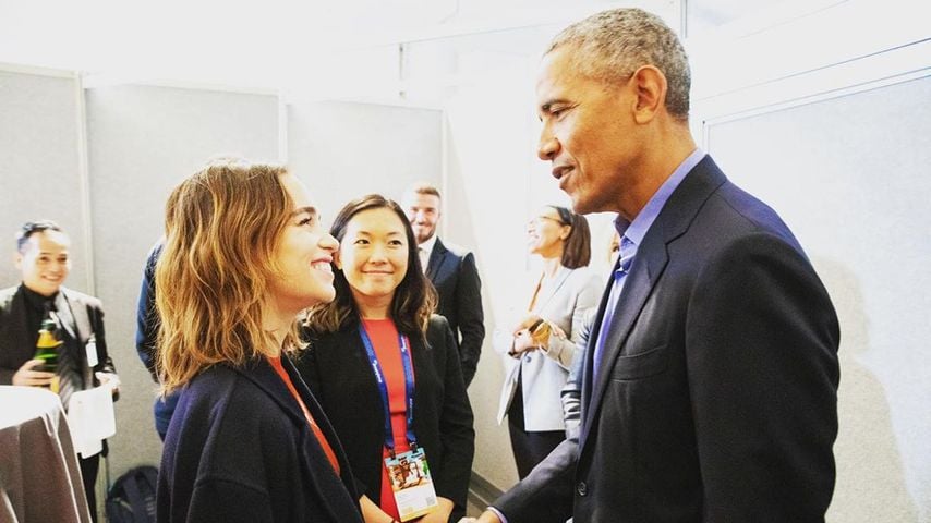 Fan-Girl-Moment: GoT-Beauty Emilia Clarke traf Barack Obama