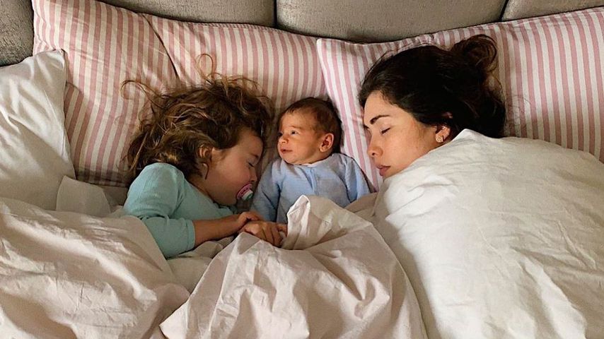 Emilia, Elija und Mama Ira Meindl, März 2020