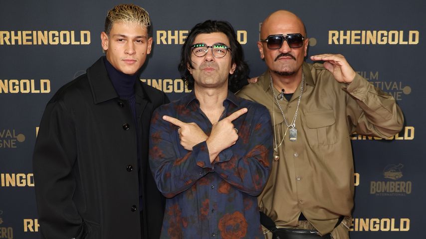 Emilio Sakraya, Fatih Akin und Xatar bei der Premiere von "Rheingold"