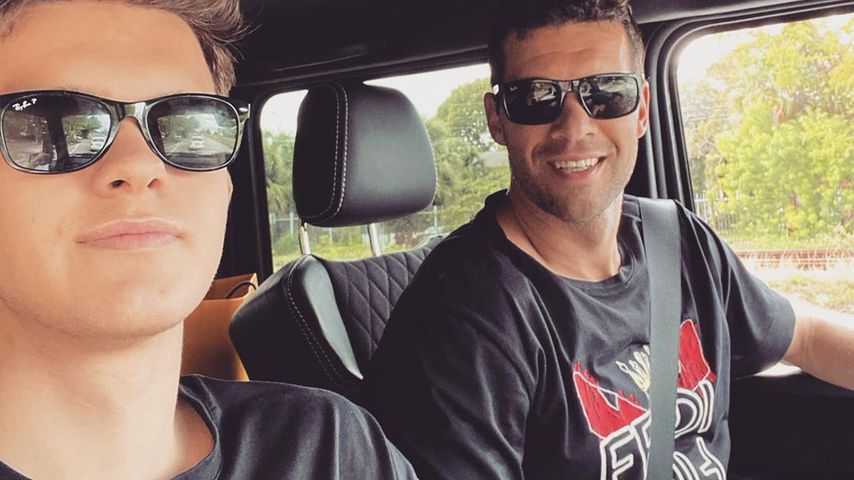 Emilio und Michael Ballack während eines USA-Urlaubs im Februar 2020