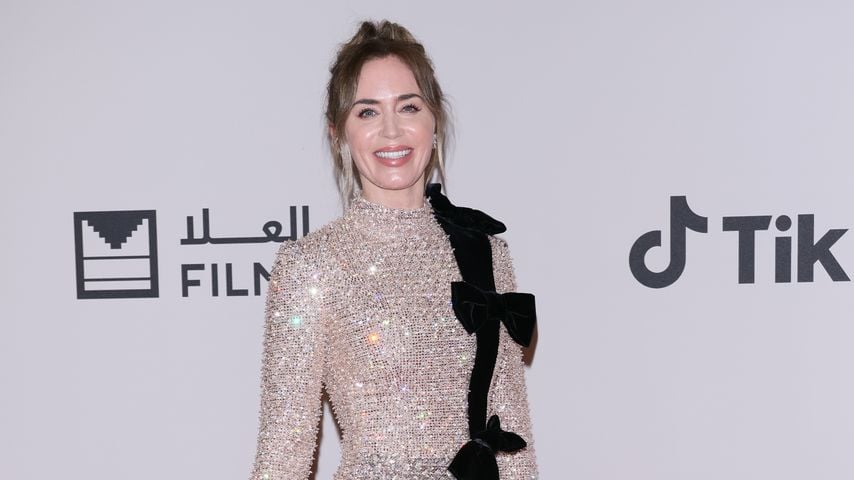 Rote Haare: Emily Blunt am "Der Teufel trägt Prada 2"-Set