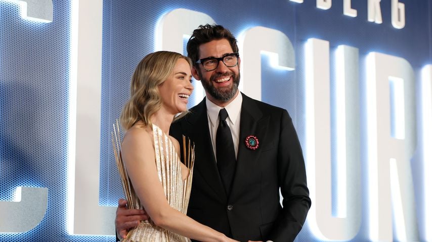 Verliebt: Emily Blunt und John Krasinski auf rotem Teppich