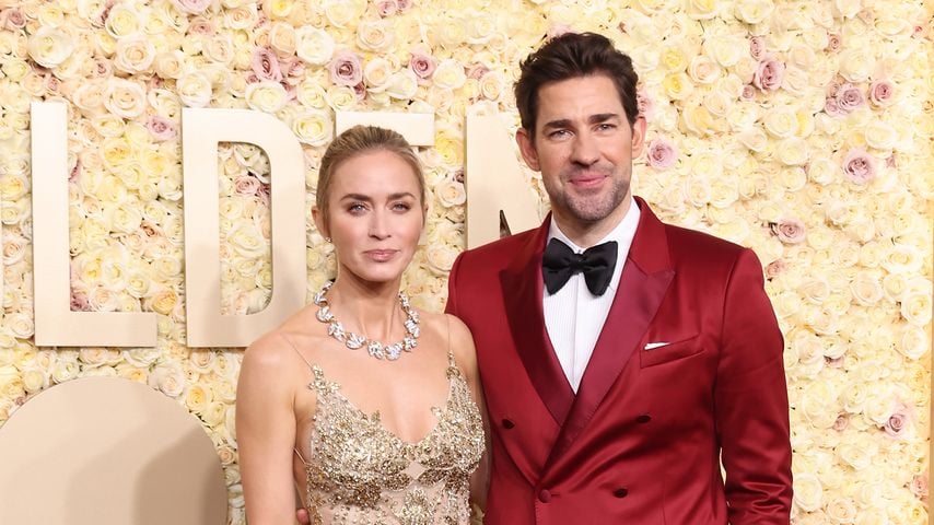 Emily Blunt und John Krasinski bei den Golden Globes 2024