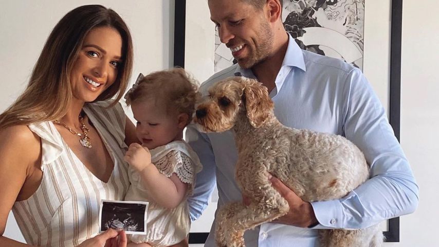Emily Ghougassian mit ihrer Tochter Laila und ihrem Mann Pierre