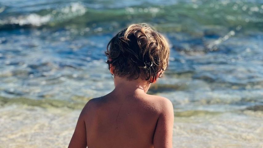 Emily MacDonaghs Sohn Theodore im Oktober 2022