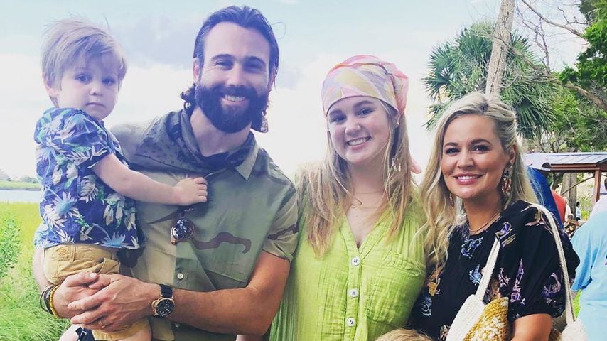Emily Maynard Johnson mit ihrem Mann und ihren Kindern