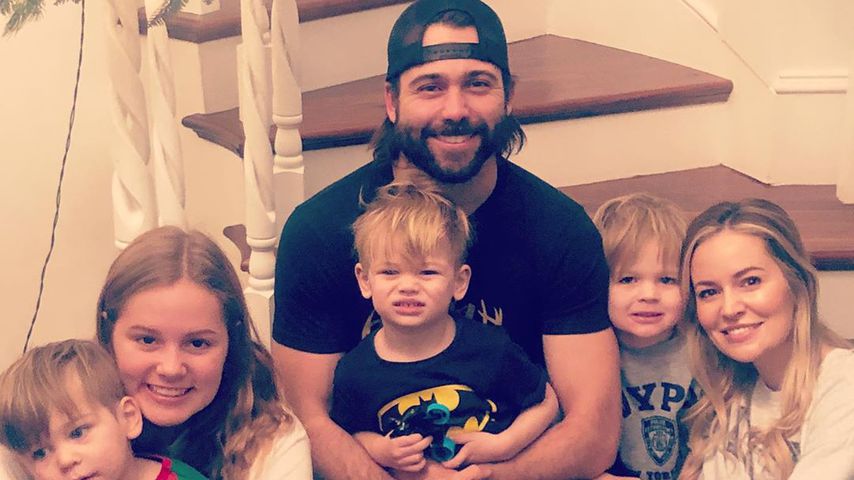 Emily Maynard Johnson mit ihrem Mann Tyler und ihren Kindern