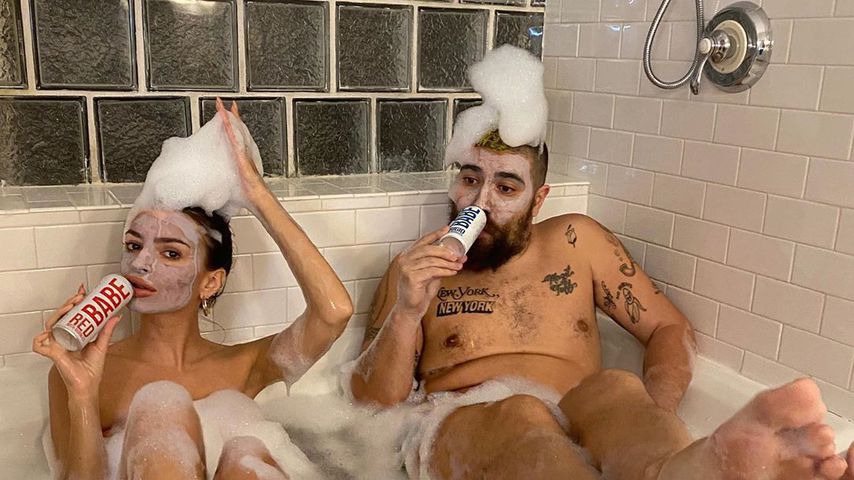 Emily Ratajkowski und Komiker The Fat Jew im März 2020