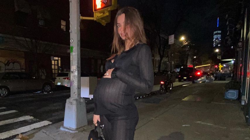 Emily Ratajkowski während ihrer Schwangerschaft