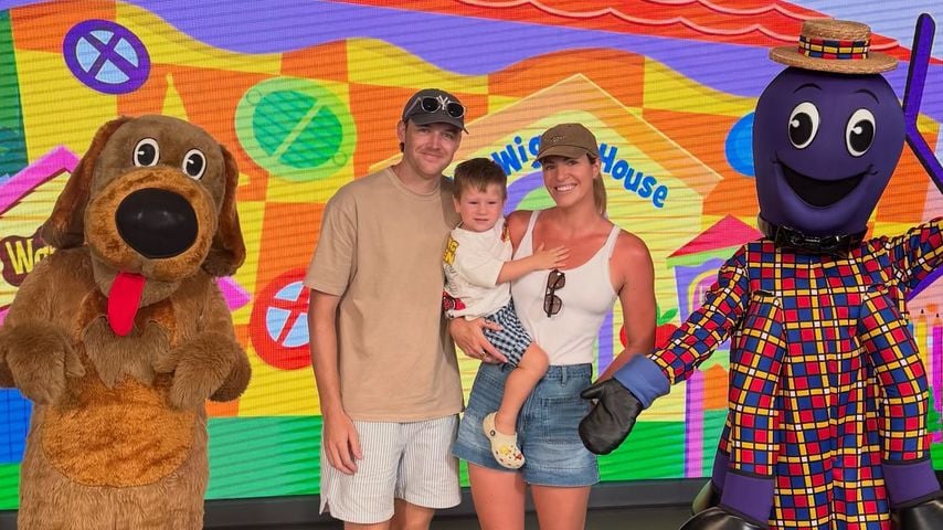 Emily Seebohm mit Freund Brandon Caust und Sohn Sampson