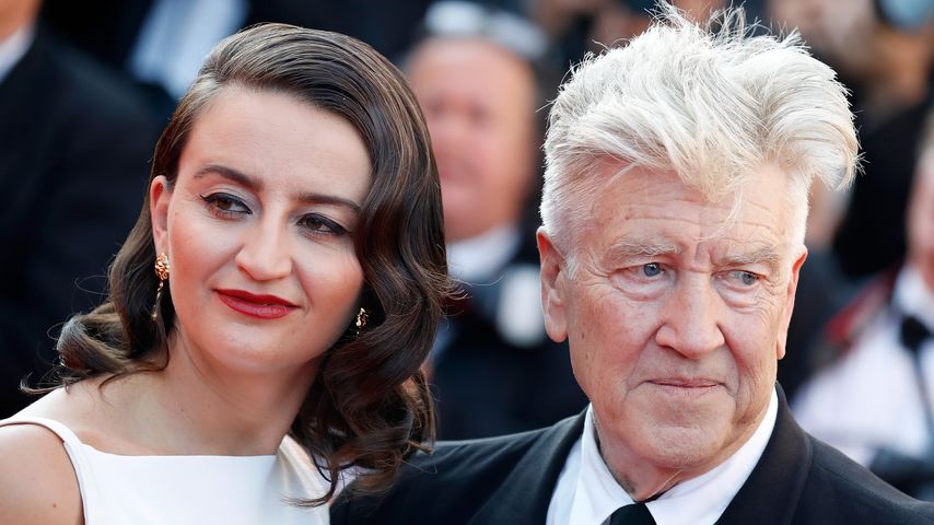 Emily Stofle und David Lynch beim Filmvestival Cannes im Mai 2017