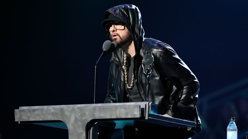 Eminem bei seiner Aufnahme in die Rock & Roll Hall of Fame