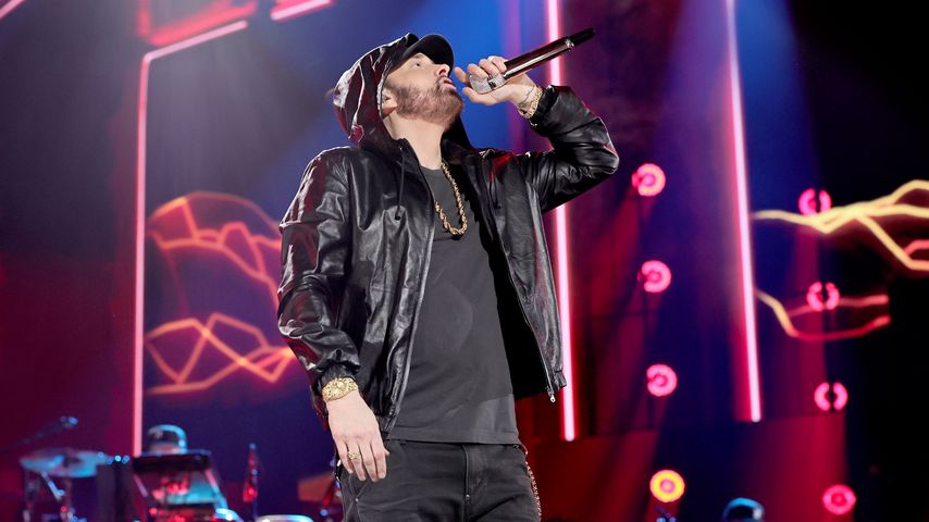 Eminem bei seiner Aufnahme in die Rock & Roll Hall of Fame