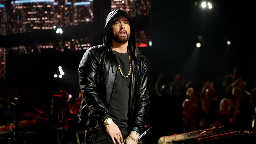 Eminem bei seiner Aufnahme in die Rock & Roll Hall of Fame