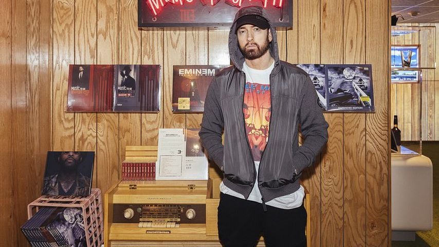 Eminem in seinem Restaurant "Mom's Spaghetti"